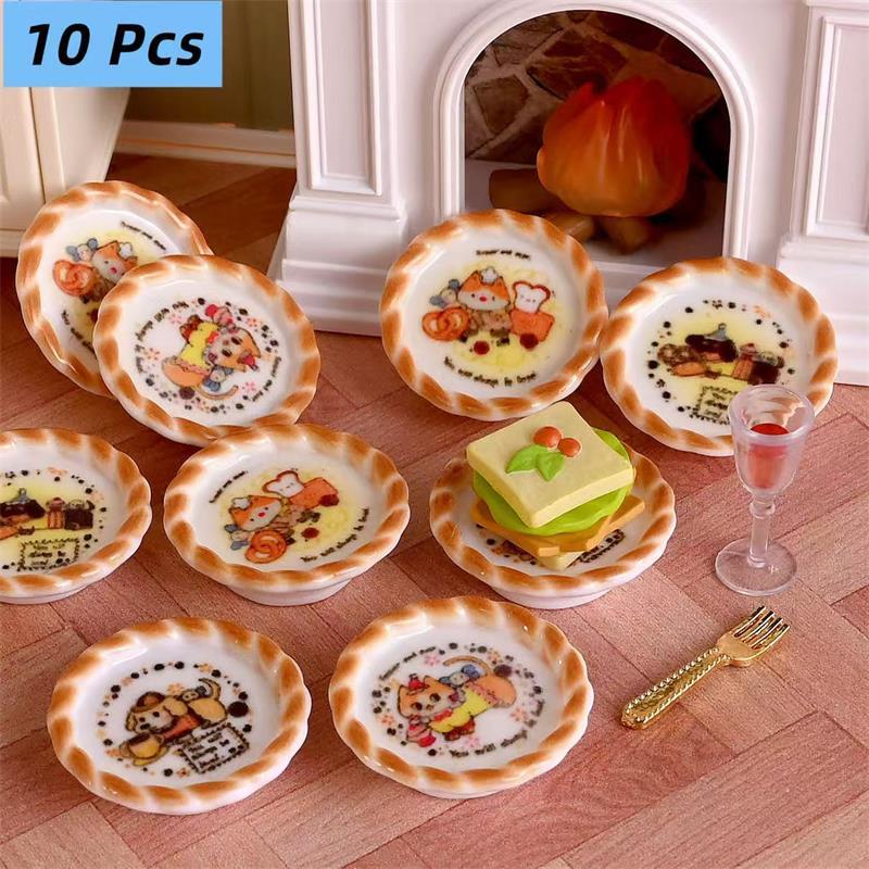 Resin Craft Kit - 10 pièces/ensemble maison de poupée Miniature