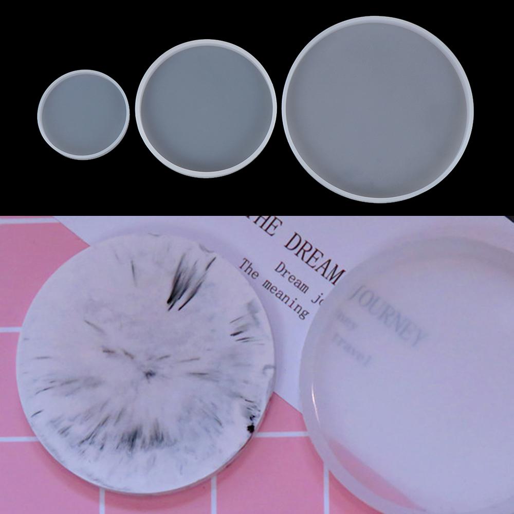 Coaster Mold Round - Moule en silicone pour outils d'argile,