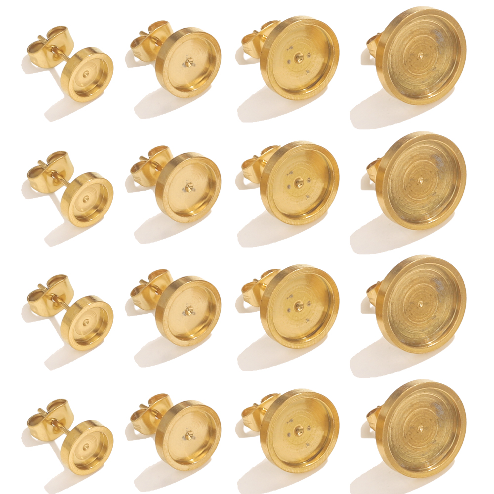 Resin Craft Projects - 10 pièces en acier inoxydable or