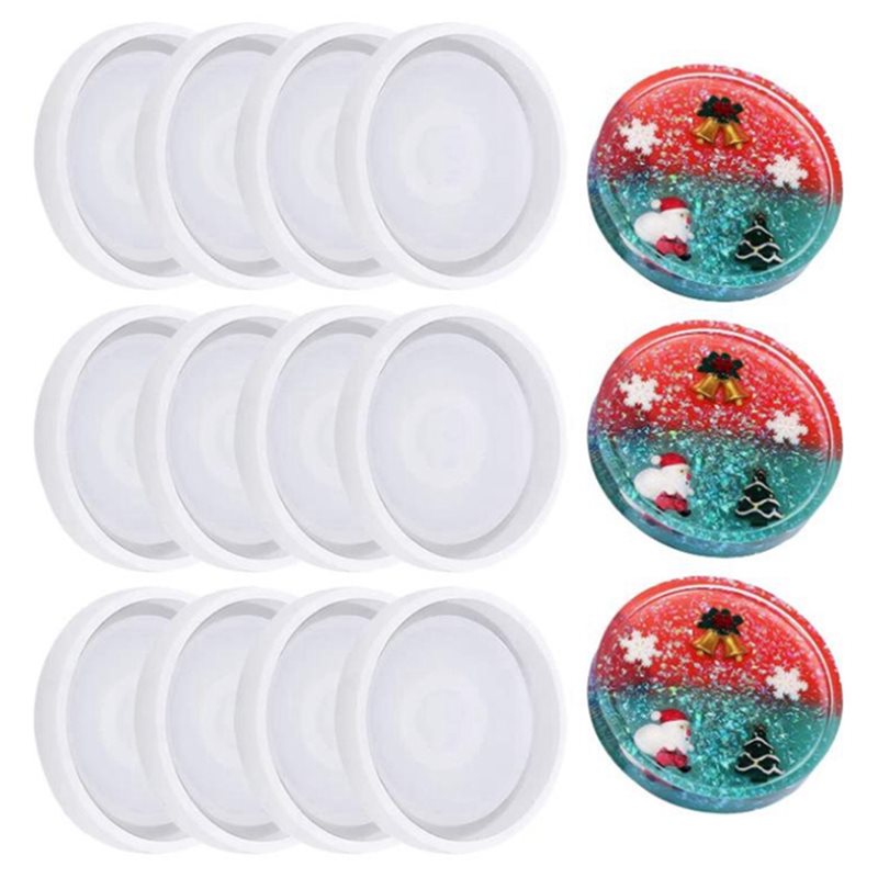 Moules en silicone ronds pour  - Coaster Mold Round avis et prix