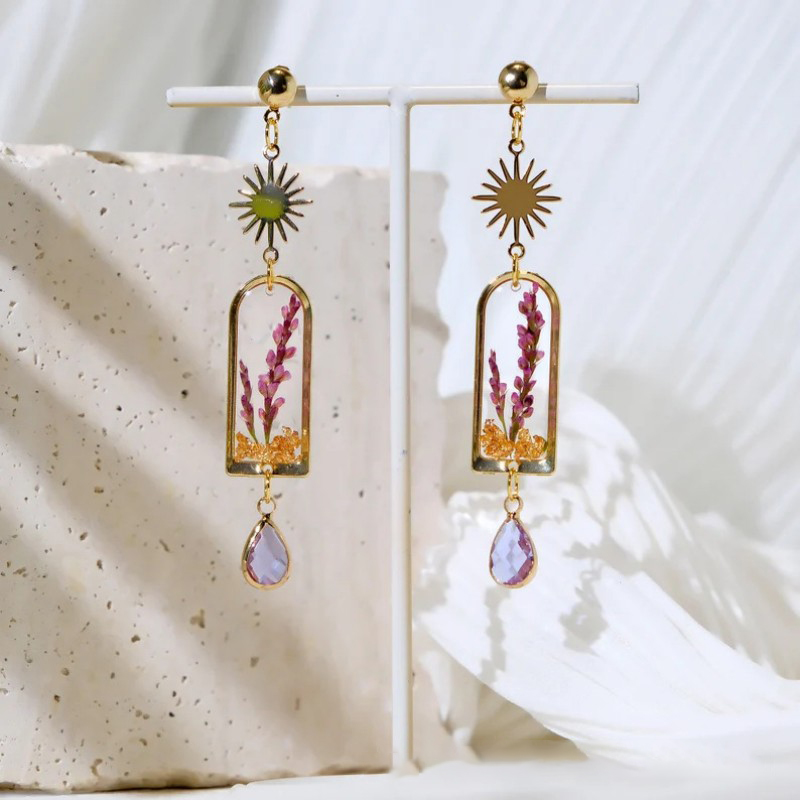 Boucles d'oreilles uniques en  - Dried Flower Bulk avis et prix